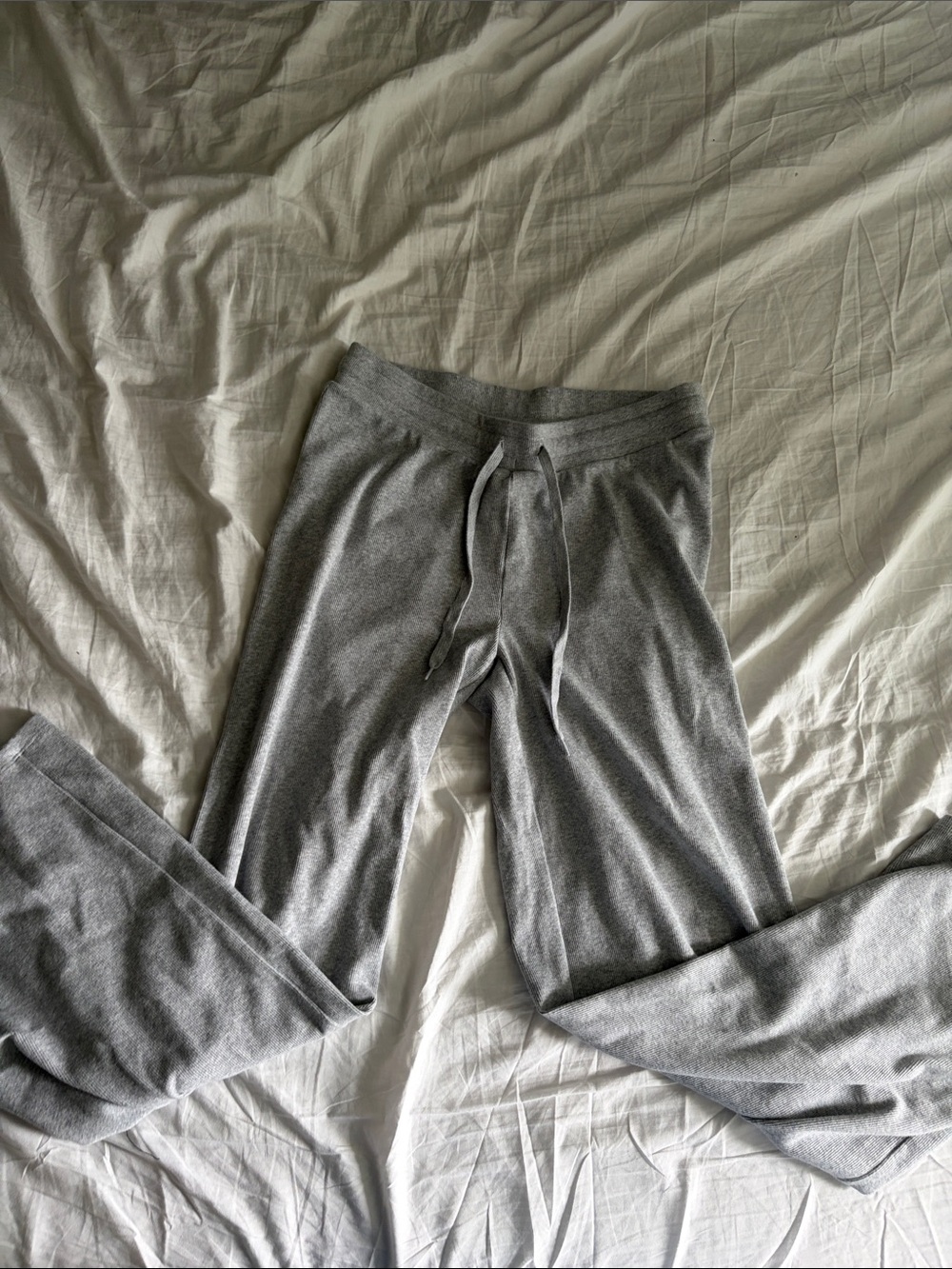 Aritzia Light Gray Jogger Sweatpants with Drawstring
